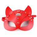 Leather Mask "Cat Intrigue"