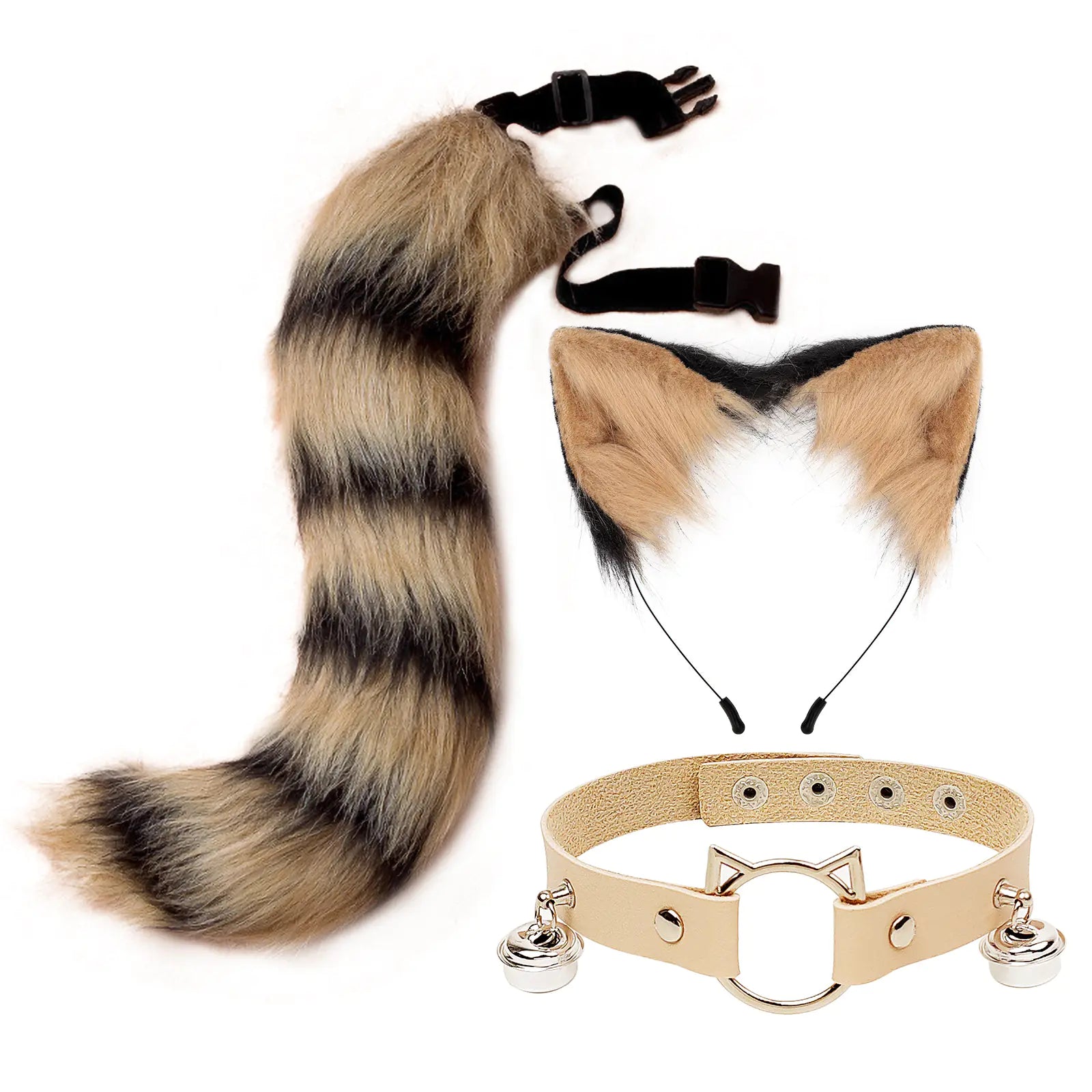 Kit "Wild Spirit" - Set de Cosplay de Zorro (Orejas, Cola y Choker)