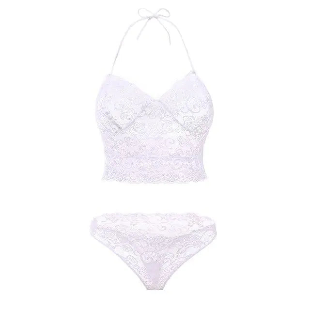 "Ethereal Lace" Set - Floral Lace Camisole Top and Matching Panty