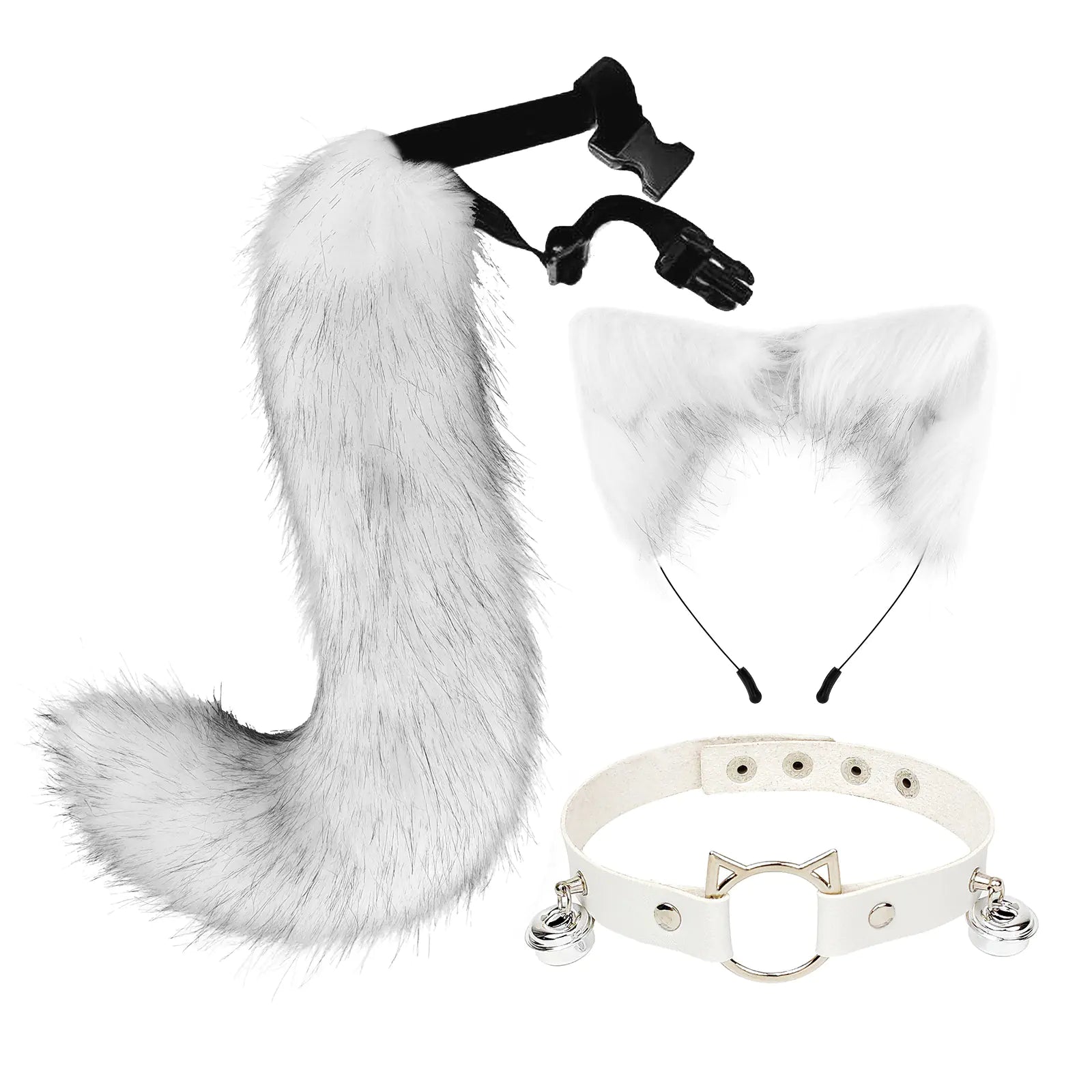 Kit "Wild Spirit" - Set de Cosplay de Zorro (Orejas, Cola y Choker)