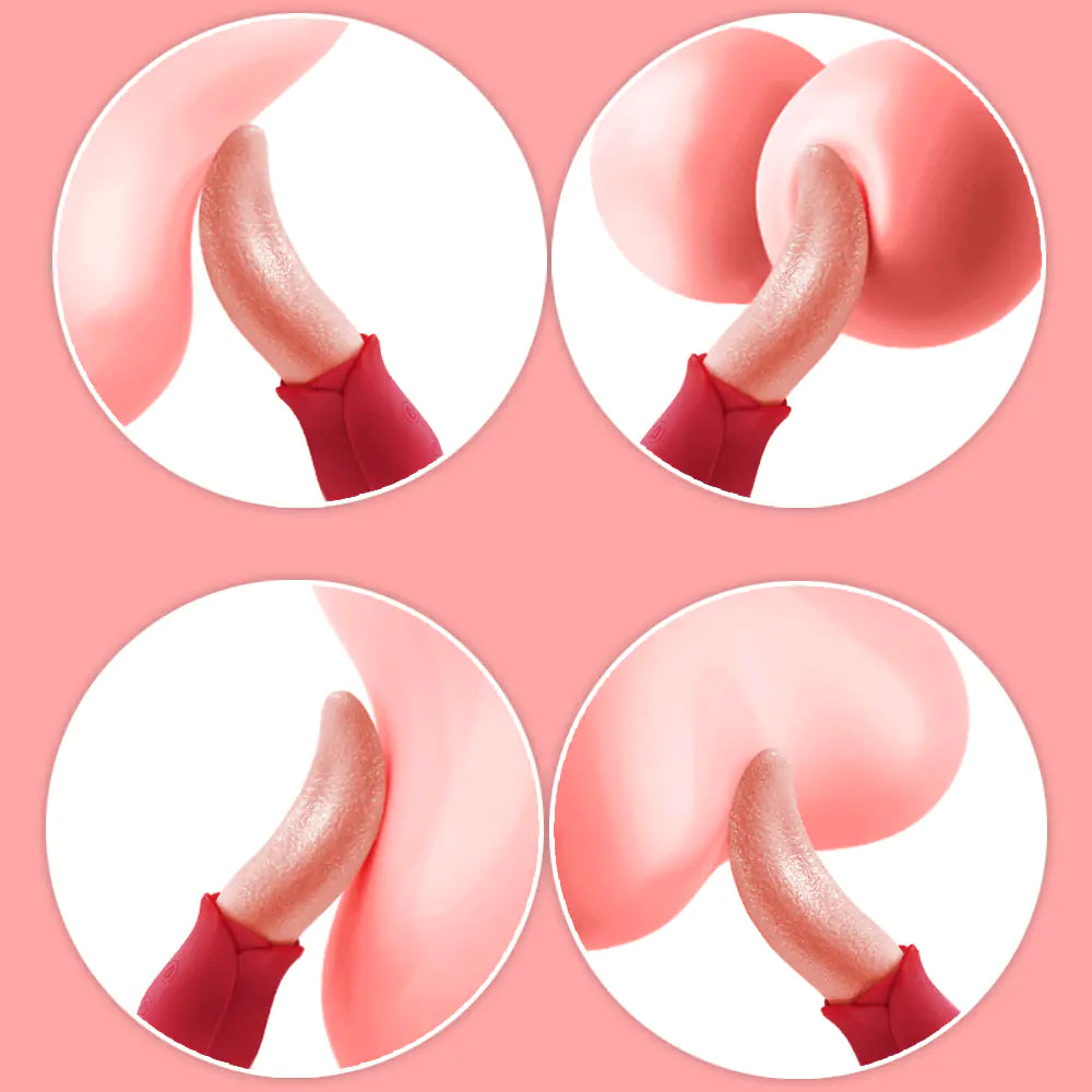 Estimulador "French Kiss" - Vibrador de Lengua Realista con 10 Modos