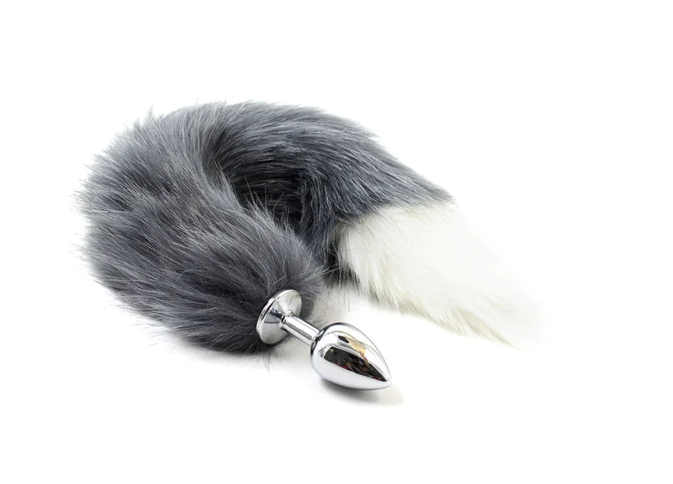 "Wild Fox" Plug - 35cm Fox Tail with Metal Insert