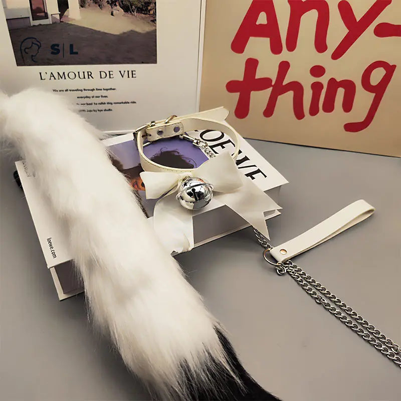 Set 'Fantasía Felina' - Kit de Seducción Kitty con Collar y Cola