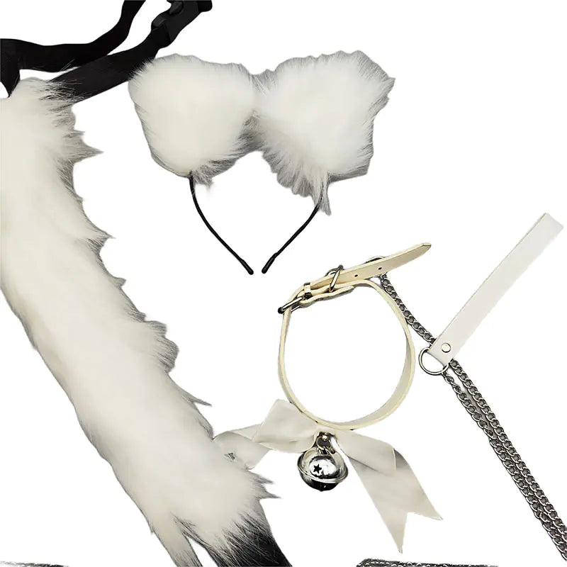 Set 'Fantasía Felina' - Kit de Seducción Kitty con Collar y Cola