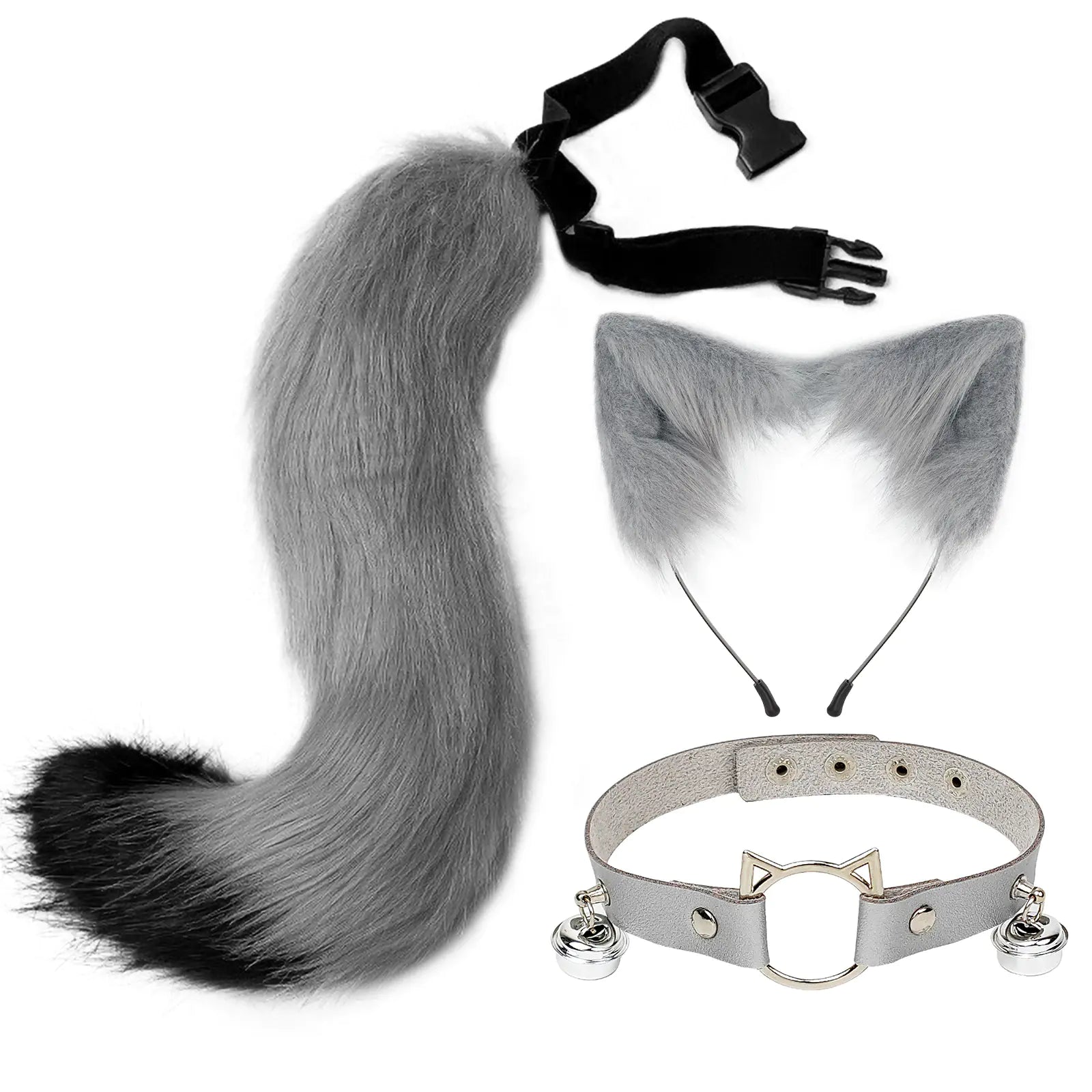 Kit "Wild Spirit" - Set de Cosplay de Zorro (Orejas, Cola y Choker)