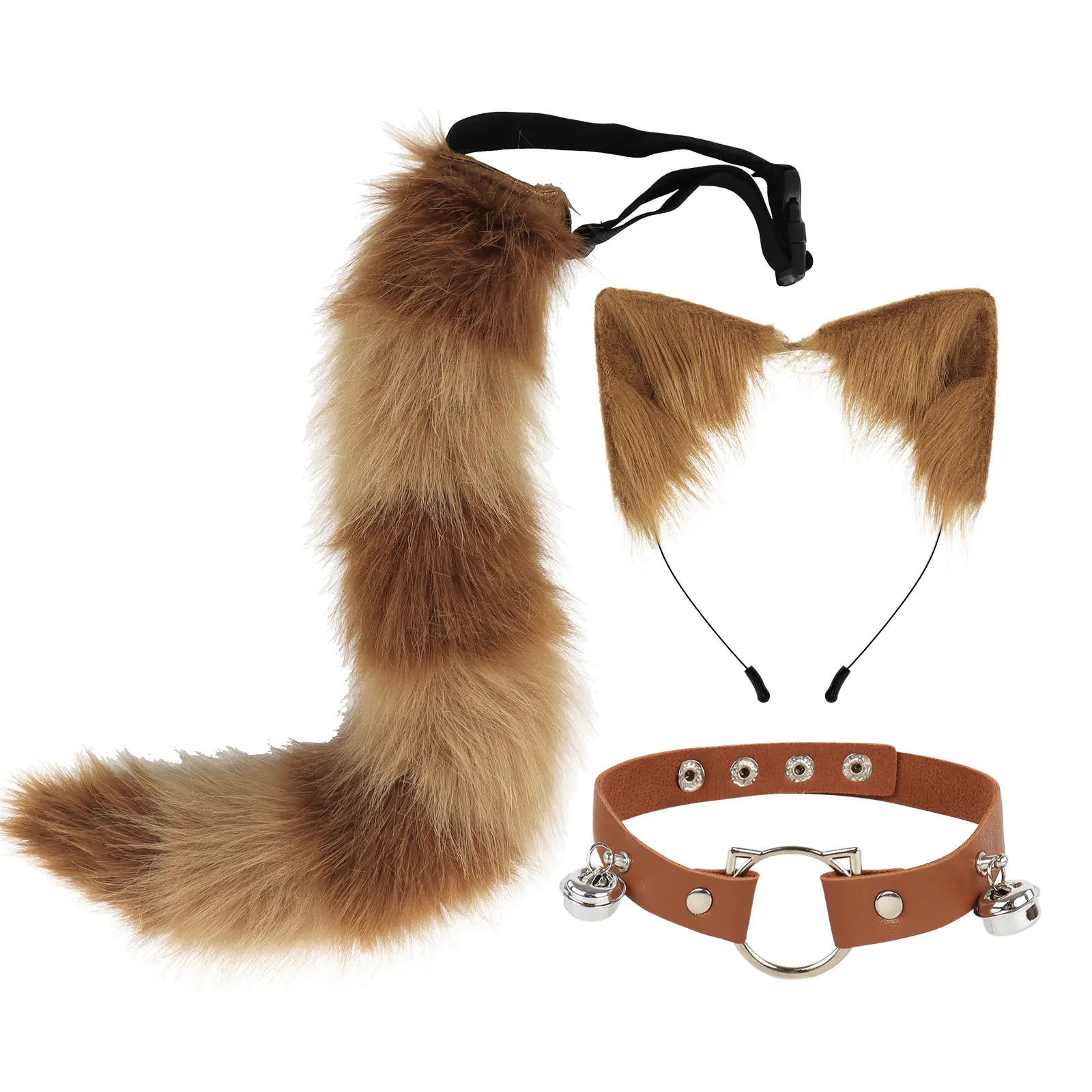 Kit "Wild Spirit" - Set de Cosplay de Zorro (Orejas, Cola y Choker)