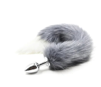 "Wild Fox" Plug - 35cm Fox Tail with Metal Insert