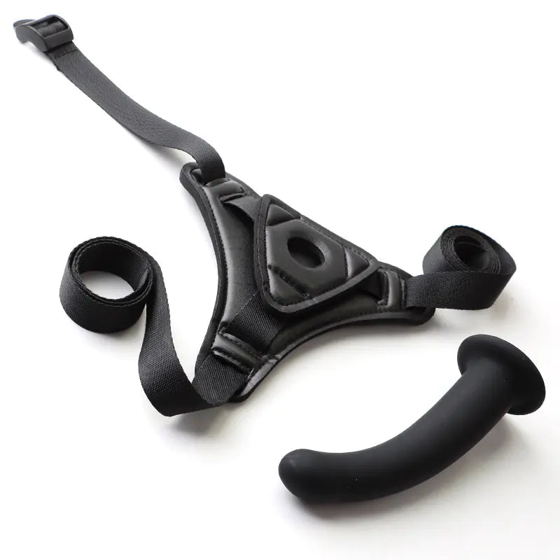 "Phoenix Control" Harness Set - Adjustable Leather and Silicone Strap-On