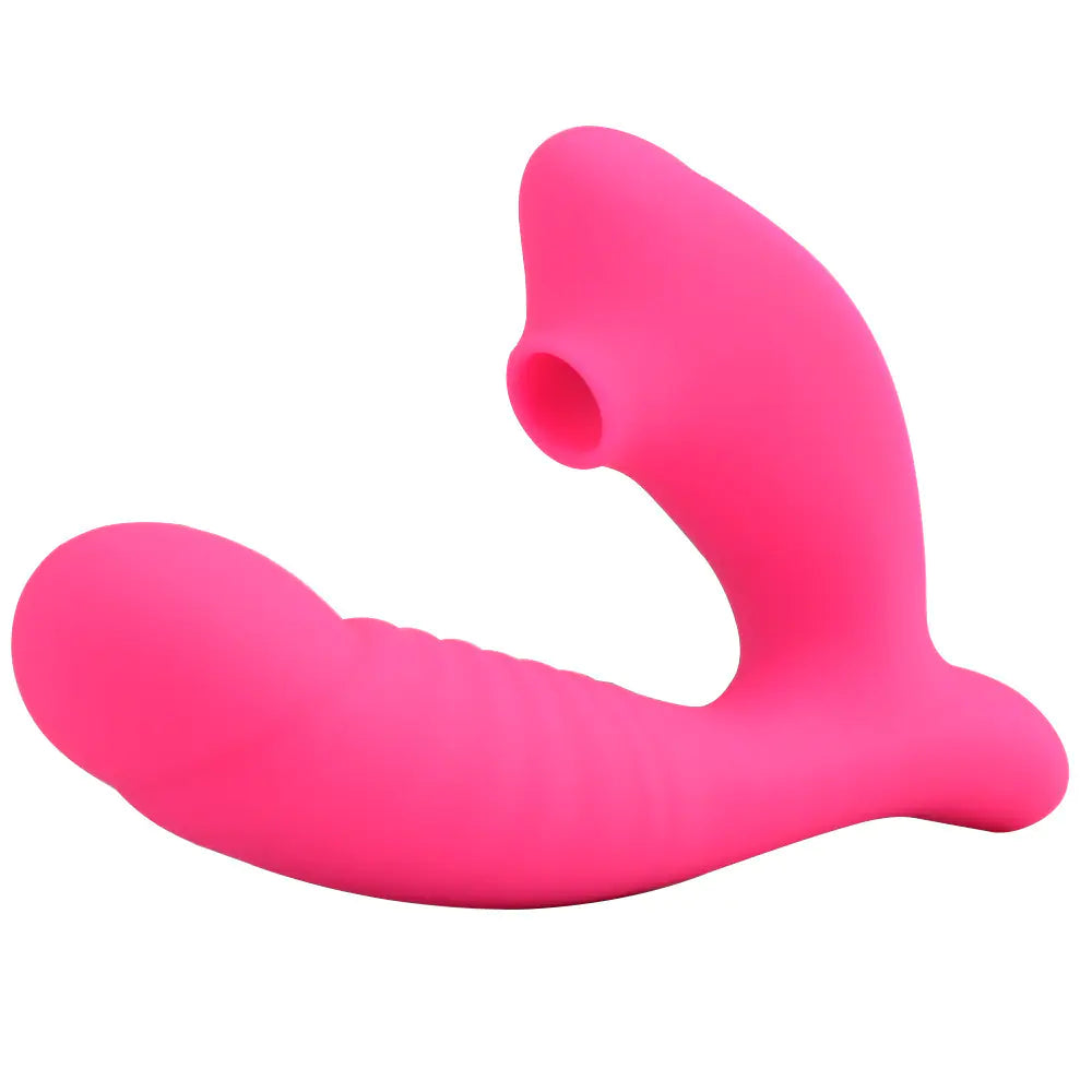 "Arlie Dual Bliss" Vibrator - Clitoral Suction and Textured G-Stimulator