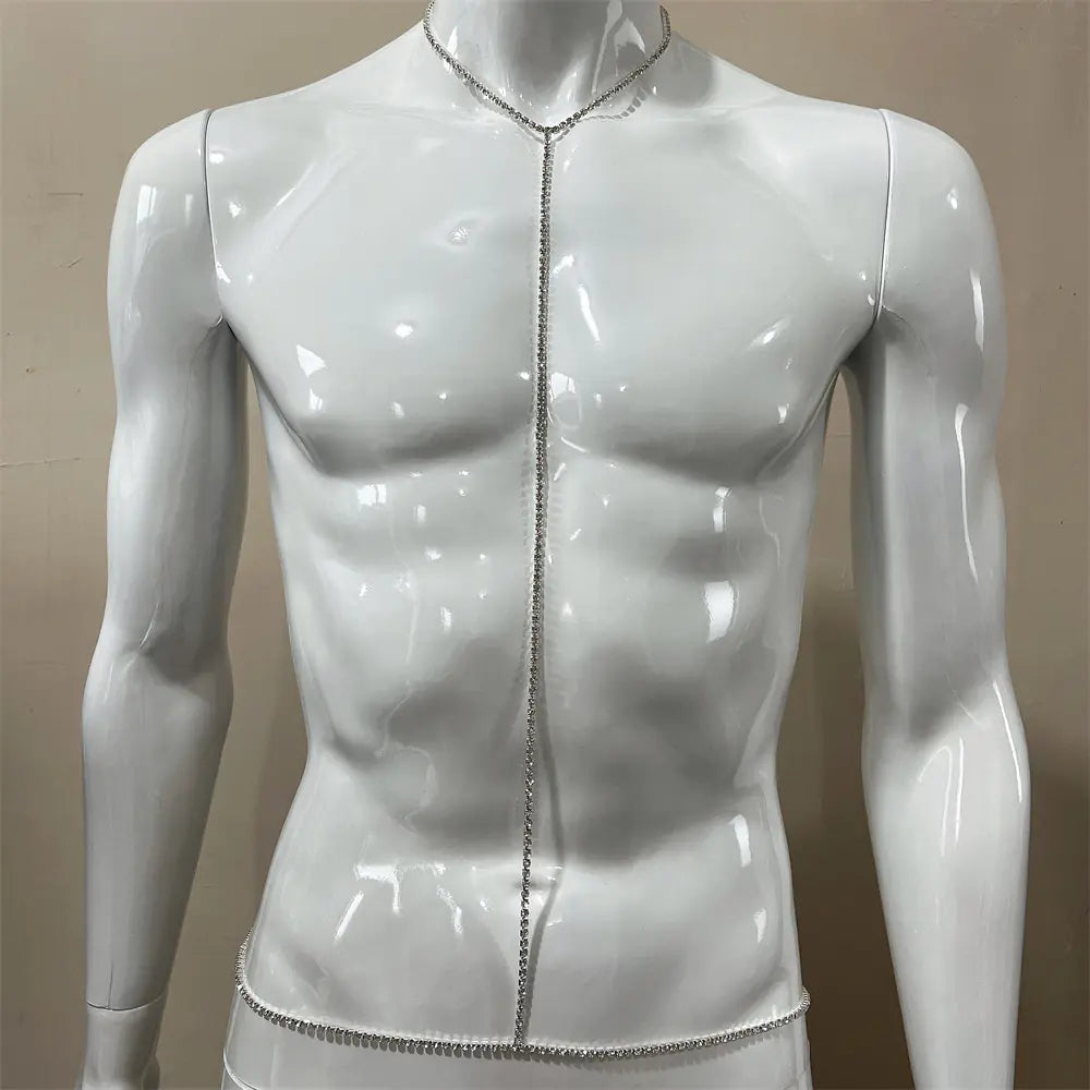 "Starlight Curves" Body Jewel - Crystal Chain for Décolleté and Waist