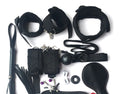 Kit de Bondage de 10 Piezas en Cuero PU y Textil con Forro de Peluche