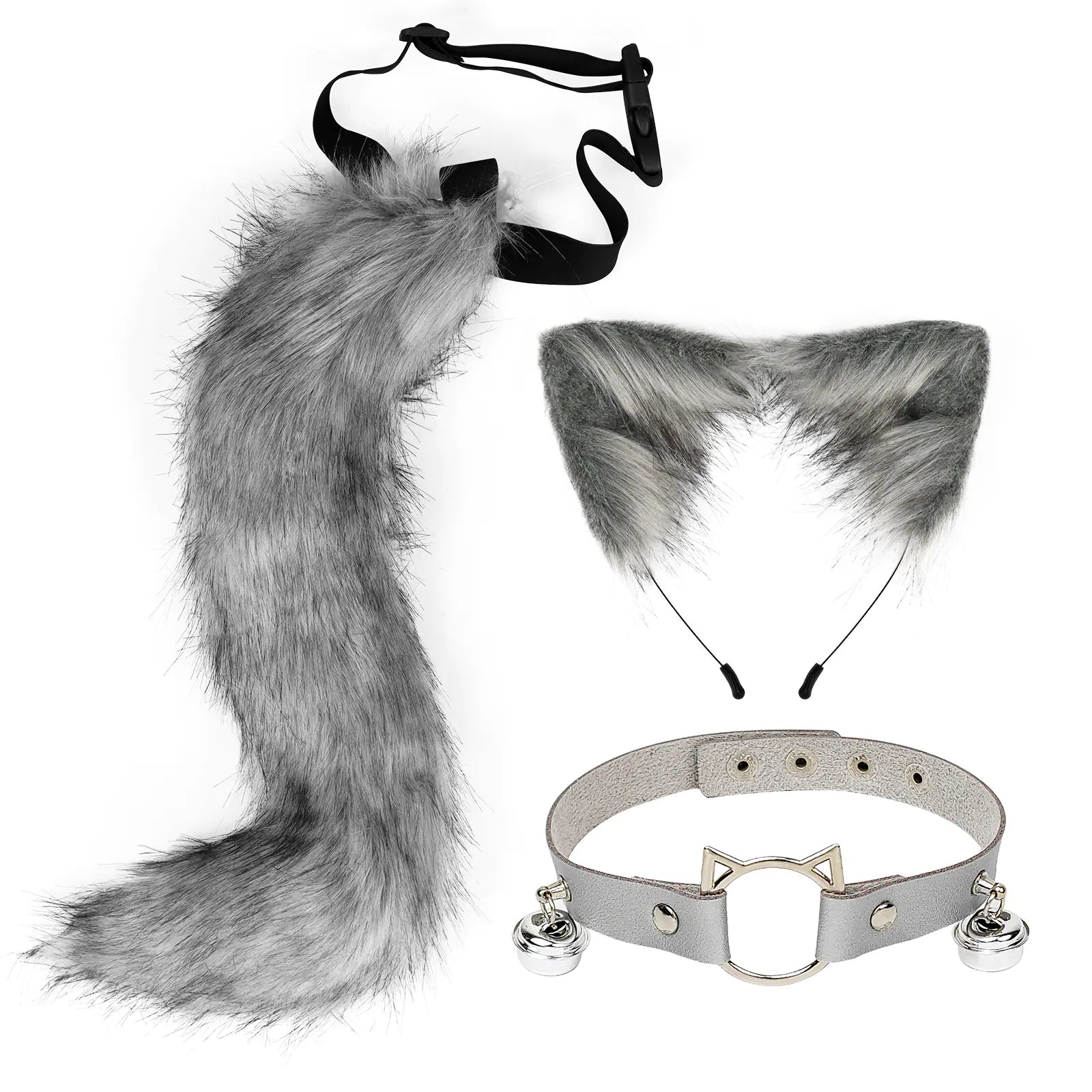 Kit "Wild Spirit" - Set de Cosplay de Zorro (Orejas, Cola y Choker)