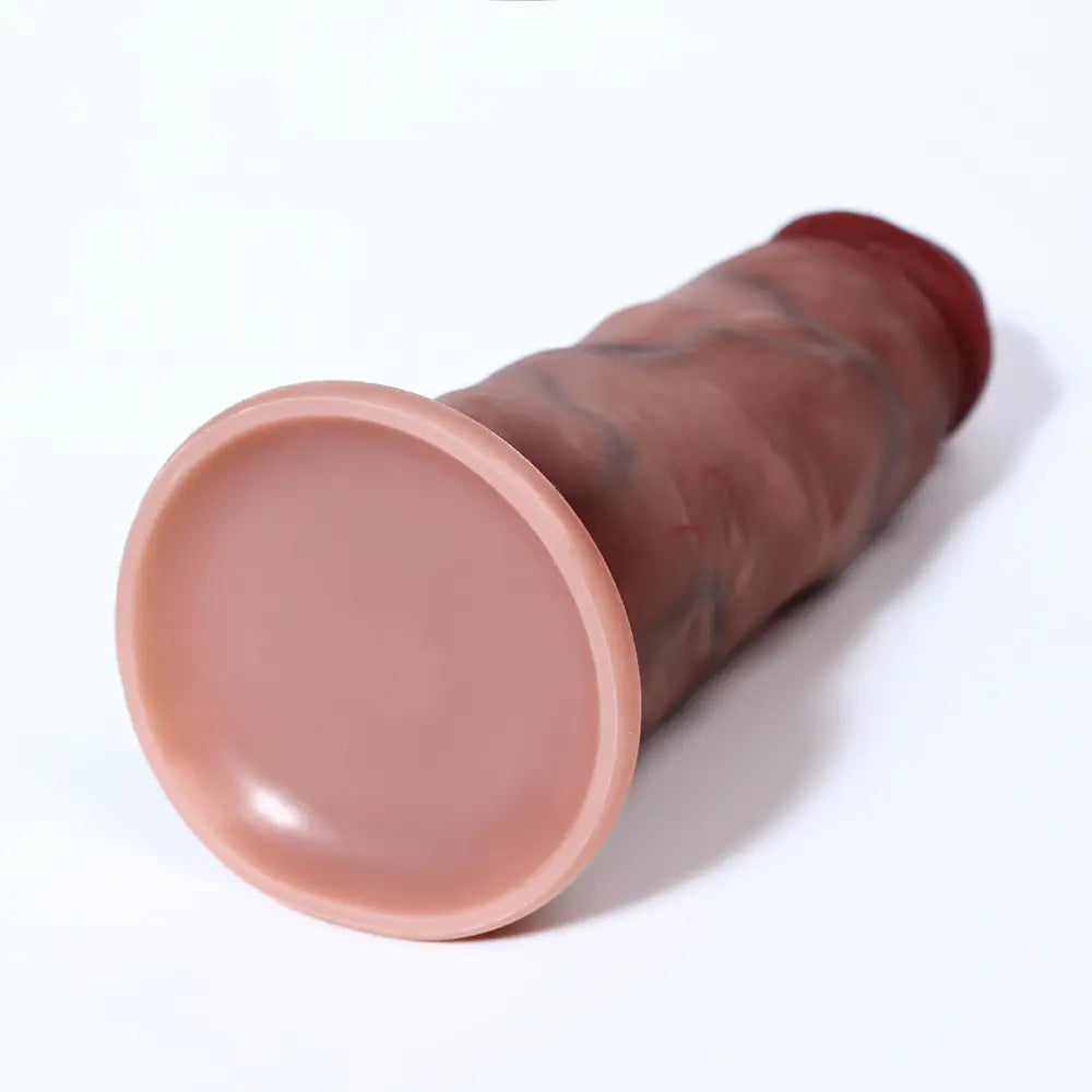 "Real Touch" Dildo - Double Layer Liquid Silicone Dildo with Suction Cup