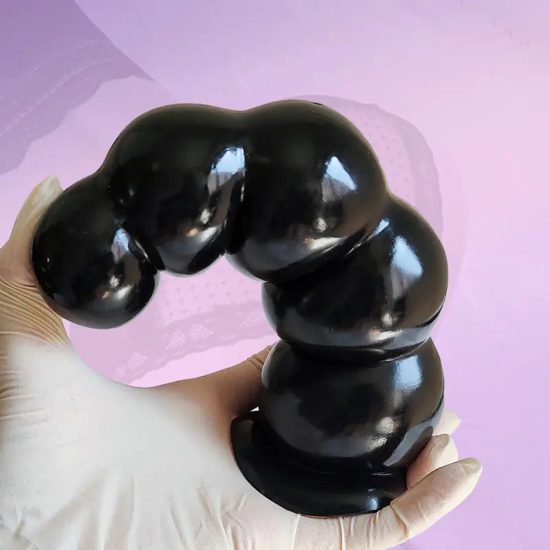 "Sugarloaf Master" Dildo - Gradual Anal Plug with Suction Cup and Realistic Texture