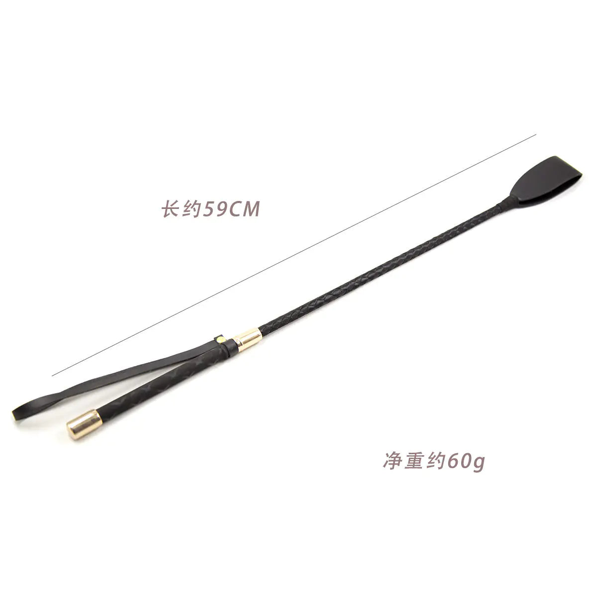 "Midnight Spank" Whip - PU Leather Flogger for Role Playing and Fantasy Games