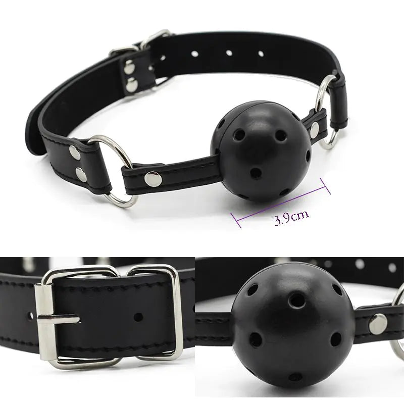 Kit de Bondage de 10 Piezas en Cuero PU y Textil con Forro de Peluche