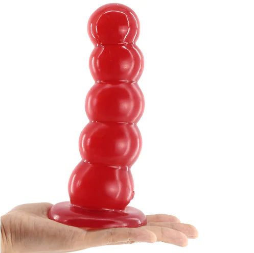 Dildo "Sugarloaf Master" - Plug Anal Gradual con Ventosa y Textura Realista