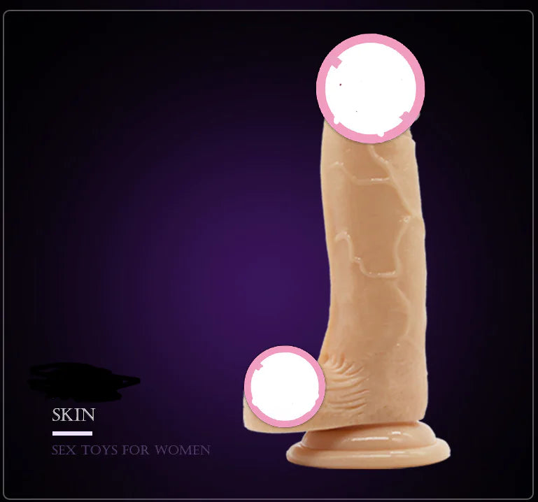 Consolador Realista "True Touch" - Diseño Venoso con Ventosa Fuerte