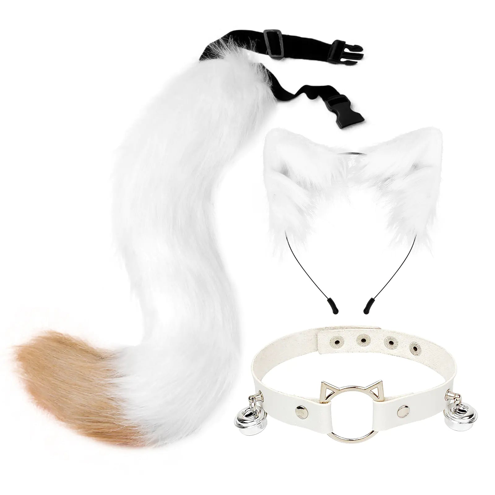 Kit "Wild Spirit" - Set de Cosplay de Zorro (Orejas, Cola y Choker)