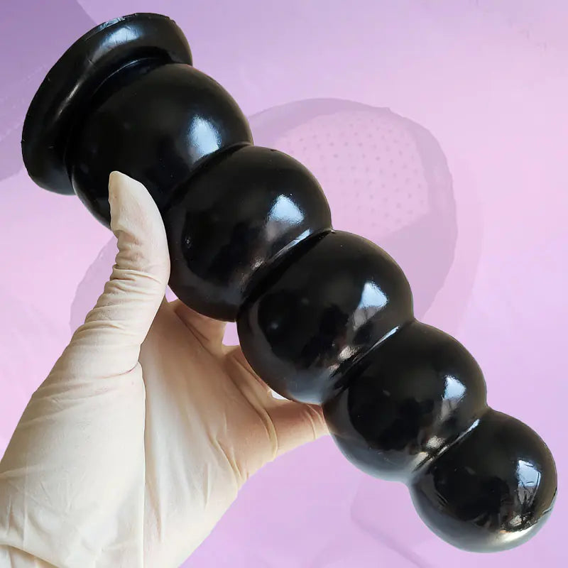 Dildo "Sugarloaf Master" - Plug Anal Gradual con Ventosa y Textura Realista
