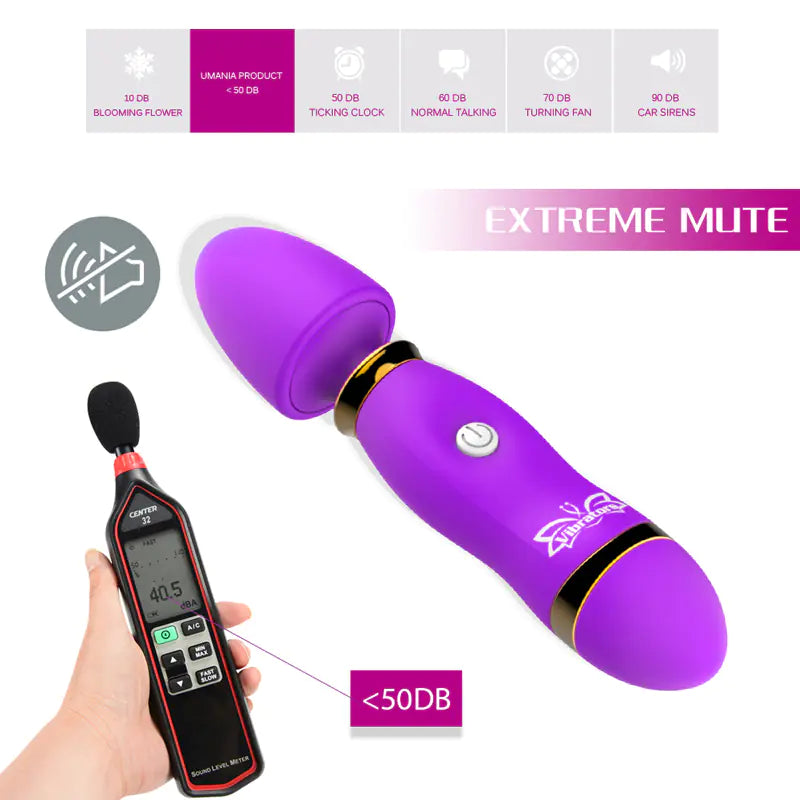Mini Varita "Magic Pulse" - Masajeador AV de 12 Frecuencias Impermeable