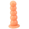 Dildo "Sugarloaf Master" - Plug Anal Gradual con Ventosa y Textura Realista
