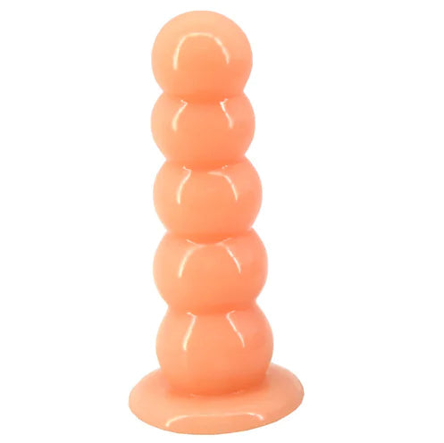 "Sugarloaf Master" Dildo - Gradual Anal Plug with Suction Cup and Realistic Texture