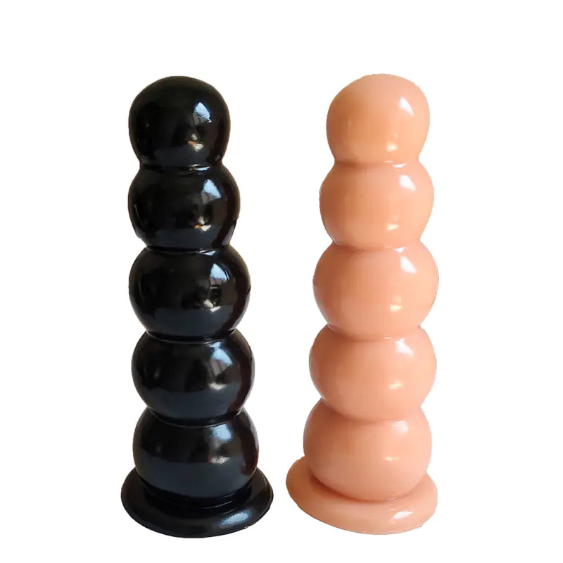 "Sugarloaf Master" Dildo - Gradual Anal Plug with Suction Cup and Realistic Texture